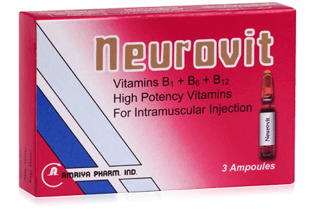 Neurovit A High Potency Neurotropic Analgesic Vitamin B1 B6 And B12 Combination