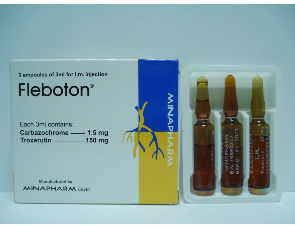 Fleboton for symptomatic venous insufficiency states of capillary ...