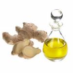 Natural ginger oil for as a sudorific in cases of flu and cough and  useful in the cases of colic